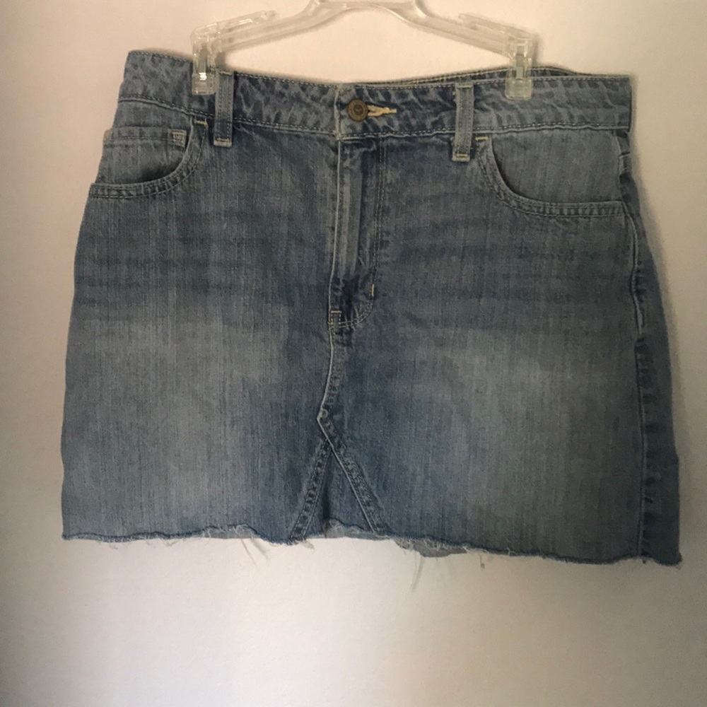 Hollister High Rise Jean Skirt
